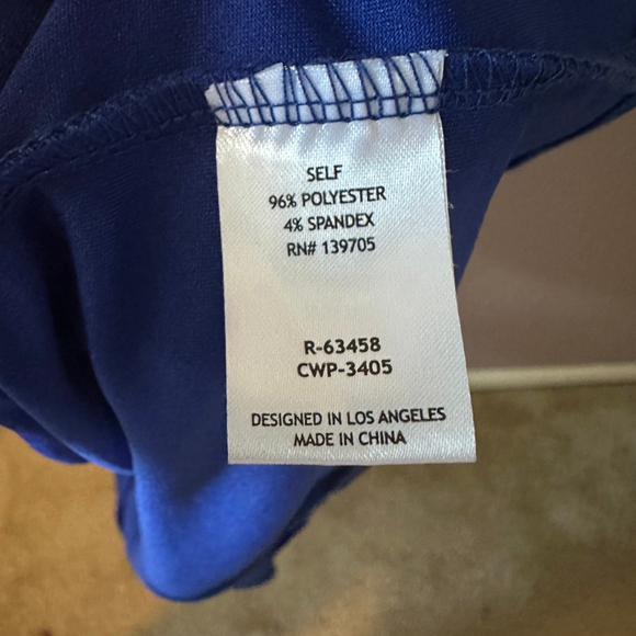 Emerald Sundae Women’s Royal Blue Asymmetrical Maxi Dress Size M NWT - Picture 7 of 8